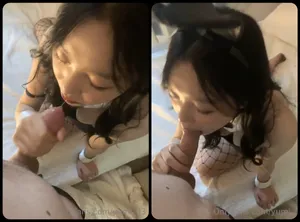Thỏ con nứng thích mút thằng nhỏ to