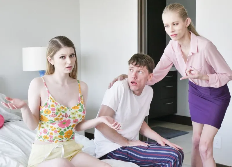 Mẹ kế bắt con gái riêng của chồng yêu xxx với cậu con trai