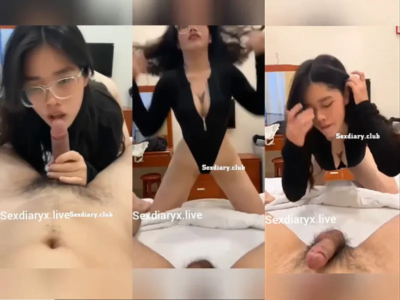 Em rau vú bự kính cận liếm thằng nhỏ điêu luyện
